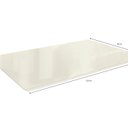 Ver imagem 2 de Tampo para Mesa de Jantar Retangular 120x80cm em Vidro e MDF Off White Kappesberg