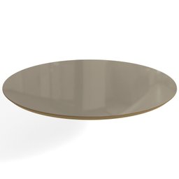 Tampo Redondo Mesa de Jantar com Vidro 105cm - 1