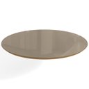 Ver imagem 1 de Tampo Redondo Mesa de Jantar com Vidro 105cm Marrom/Freijo/Bronze