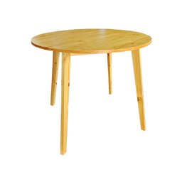 Mesa de Jantar 4 Lugares Redonda 100cm Madeira Cozinha Sala de Jantar - 2