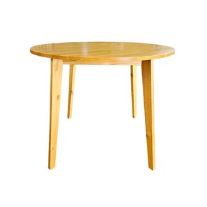 Mesa de Jantar 4 Lugares Redonda 100cm Madeira Cozinha Sala de Jantar