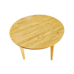Mesa de Jantar 4 Lugares Redonda 100cm Madeira Cozinha Sala de Jantar - 3