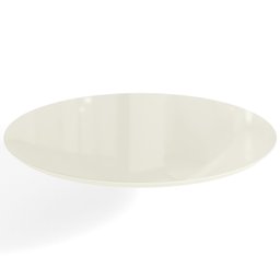 Tampo Redondo Mesa de Jantar com Vidro 105cm - 1