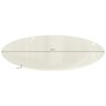 Tampo Redondo Mesa de Jantar com Vidro 105cm - 2