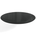 Ver imagem 1 de Tampo Redondo Mesa de Jantar com Vidro 105cm Preto