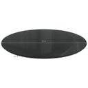 Ver imagem 2 de Tampo Redondo Mesa de Jantar com Vidro 105cm Preto