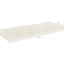 Ver imagem 2 de Tampo para Mesa de Jantar Retangular 180x90cm Vidro/MDF 30mm para 6 Lugares Off White Branco/Withe