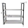 Prateleira Tripla Modelo Industrial 100x28 Cor Preto Primax - 6