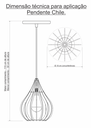 Ver imagem 3 de Luminária Teto Lustre pendente balcão cozinha sala chile:Azul
