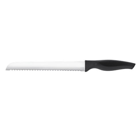 Faca para Pão Brinox Cross 8'' 33 Cm Aço Inox Cabo Preto