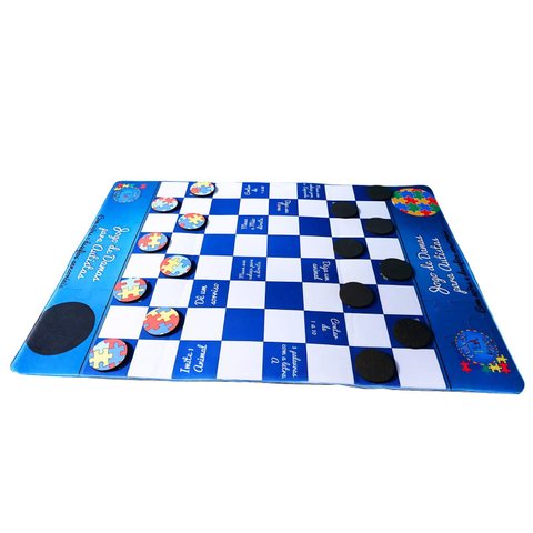 Jogo de Damas Cognitivo para Autistas com Ações e Desafios Sensorias