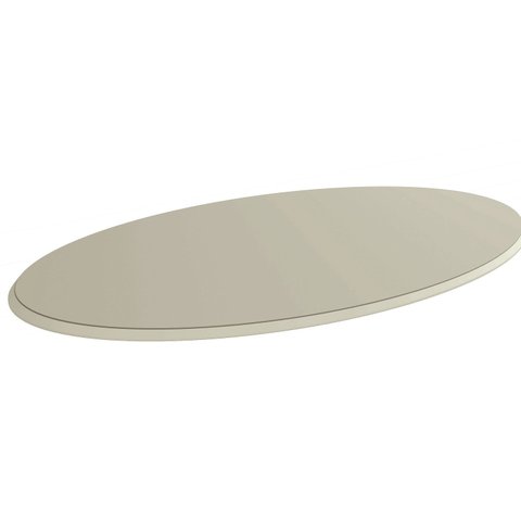 Tampo de Vidro/MDF Oval para Mesa de Jantar até 6 Lugares 180x105cm