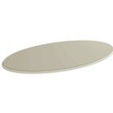 Ver imagem 1 de Tampo de Vidro/MDF Oval para Mesa de Jantar até 6 Lugares 180x105cm Branco/Off Withe