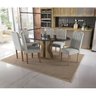 Tampo de Vidro/MDF Oval para Mesa de Jantar até 6 Lugares 180x105cm - 1