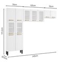 Ver imagem 2 de Cozinha Completa Compacta de Aço Branco Colors Bertolini