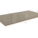 Ver imagem 2 de Tampo de Vidro/MDF para Mesa de Jantar até 6 Lugares 160x90cm Marrom/Freijo/Bronze