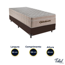 Ver imagem 3 de Cama Box Solteiro Marrom e Colchão Airtech Springpocket Molas Ensacadas Ortobom
