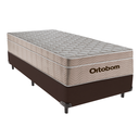 Ver imagem 1 de Cama Box Solteiro Marrom e Colchão Airtech Springpocket Molas Ensacadas Ortobom