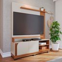 Ver imagem 2 de Estante Home Tv 65 Pol 2 Portas 152 Cm Jurere Off White Matte Freijo Colibri