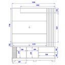 Ver imagem 5 de Estante Home Tv 65 Pol 2 Portas 152 Cm Jurere Off White Matte Freijo Colibri