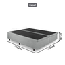 Base Cama Box Baú Casal Bipartido 138x188x42cm Courino Linho com Pistão a Gás - 4