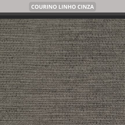 Base Cama Box Baú Casal Bipartido 138x188x42cm Courino Linho com Pistão a Gás - 3