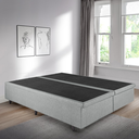 Ver imagem 2 de Base Cama Box Baú Casal Bipartido 138x188x42cm Courino Linho com Pistão a Gás