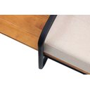 Ver imagem 5 de Banco Turim Confortável 180x50cm Destaque Decorativo Mesa Lateral Studio Metal Madeira Preto