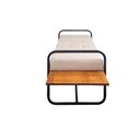 Ver imagem 4 de Banco Turim Confortável 180x50cm Destaque Decorativo Mesa Lateral Studio Metal Madeira Preto