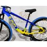 Bicicleta Hupi Naja Aro 26 - Single - Freio Shimano Hidráulico - Suspensão Gta Jumper 357 - Azul/ver - 12