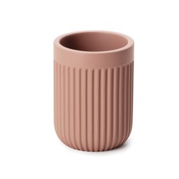 Copo Porta Escova de Dente em Cimento Rosa 10cm 15734 Mart - 1