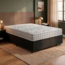 Ver imagem 2 de Cama Box Baú Viúva Preto + Colchão Espuma D33 Zidi Hanover Ortopédico 128x188x66cm