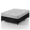 Ver imagem 1 de Cama Box Baú Viúva Preto + Colchão Espuma D33 Zidi Hanover Ortopédico 128x188x66cm