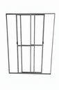 Ver imagem 2 de Porta Sacada 3 Folhas de Vidro Aluminio Brilhante c/ Trinco 2,10x1,80