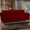 Ver imagem 6 de Sofá Montreal 3 Lugares 207cm Veludo - Meu Estofado:vermelho Simonetto