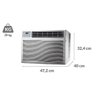 Ar Condicionado Janela Gree 7500 Btu/h Frio Eletrônico Gjc07bk-a3nrnd2a – 127 Volts - 2