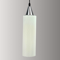 Lustre Pendente Taschibra Anne Branco Leitoso E27 Bivolt Prata - 4