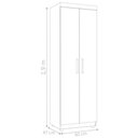Ver imagem 3 de Armário Multiuso Zion 2 Portas 5 Prateleiras 60cm Branco AJL Móveis