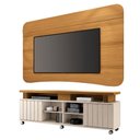 Ver imagem 1 de Rack Bancada Alpha com Painel Psy para Tv até 80 Polegadas 1,80m Ripado
