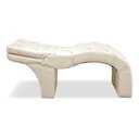 Ver imagem 4 de Maca Estética Luxo Reclinável em Capitonê Corino Bege Profissional Bz Home Decor