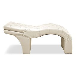 Maca Estética Luxo Reclinável em Capitonê Corino Bege Profissional Bz Home Decor - 4