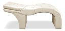 Ver imagem 4 de Maca Estética Luxo Reclinável em Capitonê Corino Bege Profissional Bz Home Decor