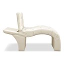 Ver imagem 3 de Maca Estética Luxo Reclinável em Capitonê Corino Bege Profissional Bz Home Decor