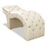 Maca Estética Luxo Reclinável em Capitonê Corino Bege Profissional Bz Home Decor - 5