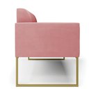 Ver imagem 6 de Sofá Namoradeira Base Industrial Dourado Marisa Suede D03 - D’Rossi