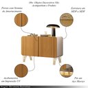 Ver imagem 3 de Conjunto Buffets Sala de Estar Benvenuto/saluti Pés em Aço Mdp/mdf Off White/cinamomo G26 - Hb Móvei