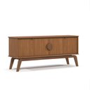 Ver imagem 2 de Buffet Aparador em MDF e Pés Madeira MaciçaParis 4 Portas 168cm