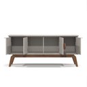 Ver imagem 3 de Buffet Aparador Paris 4 Portas 168cm Off White/Nature