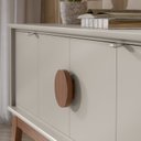 Ver imagem 7 de Buffet Aparador Paris 4 Portas 168cm Off White/Nature