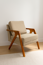 Ver imagem 5 de Kit 2 Poltronas Decorativas Linho Bege Mona 65cm
